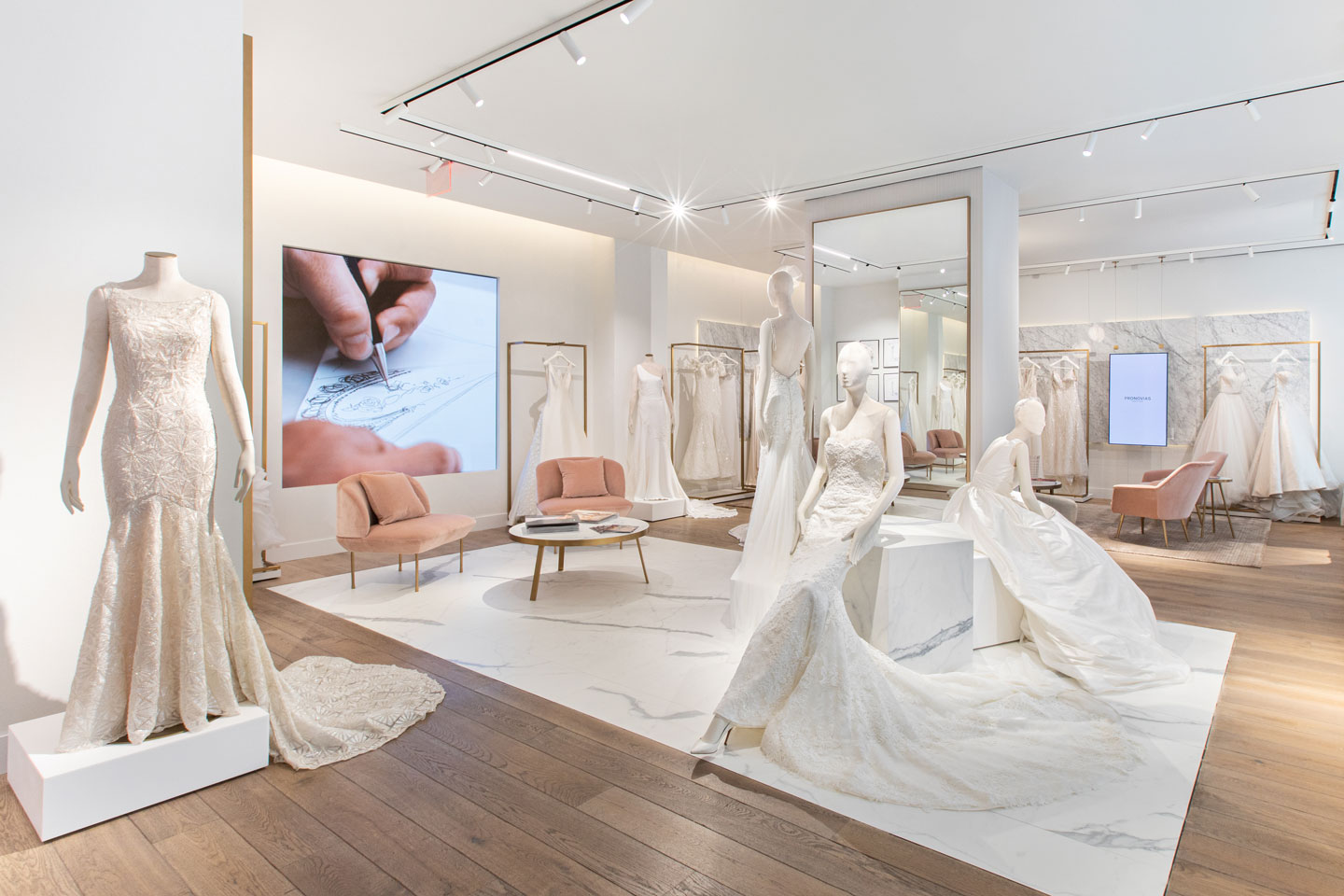 Photo of Pronovias showroom in New York